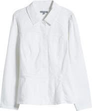 Wit & Wisdom Denim Peplum Jacket