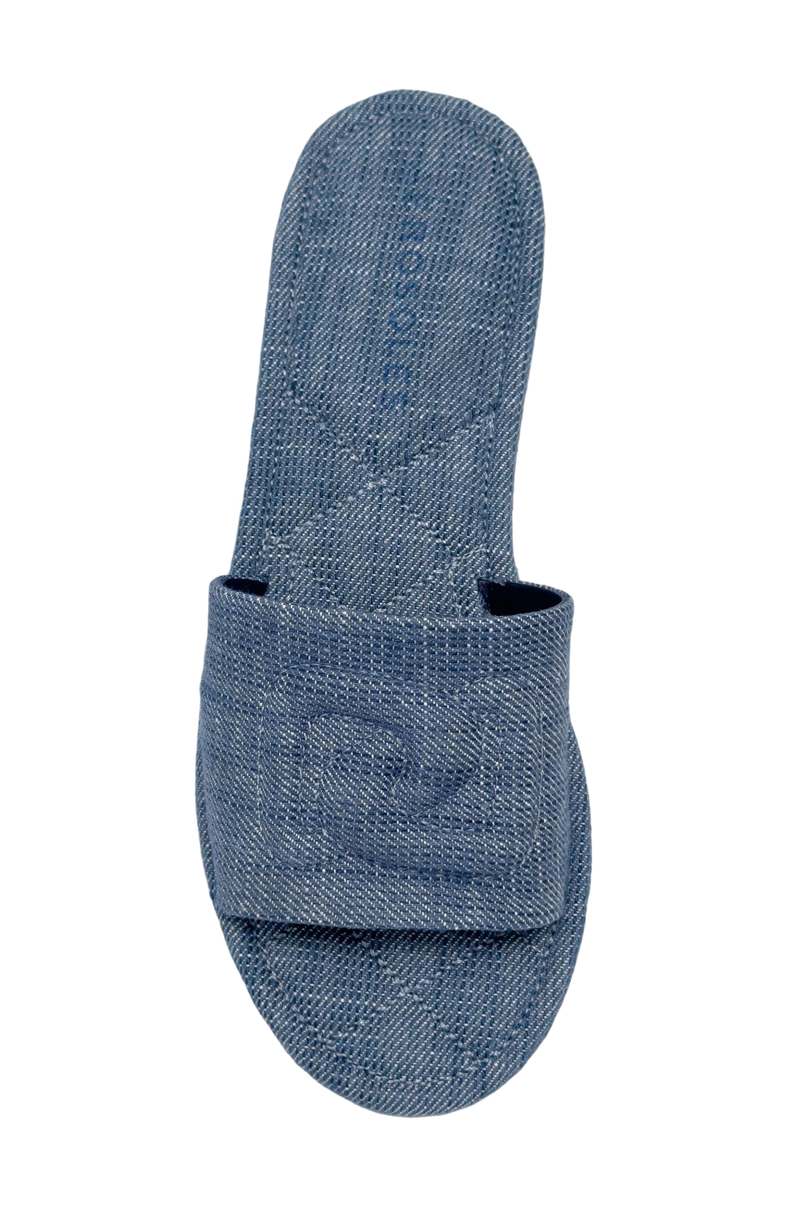 Jilda Slide Sandal, Alternate, color, BLUE DENIM