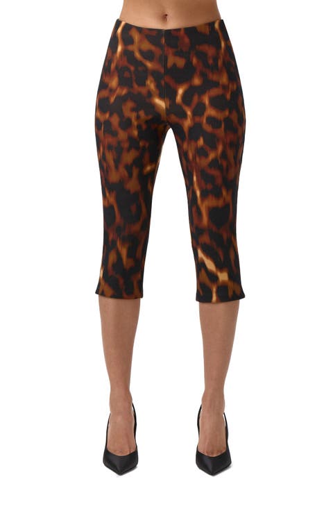 Print Ponte Crop Leggings