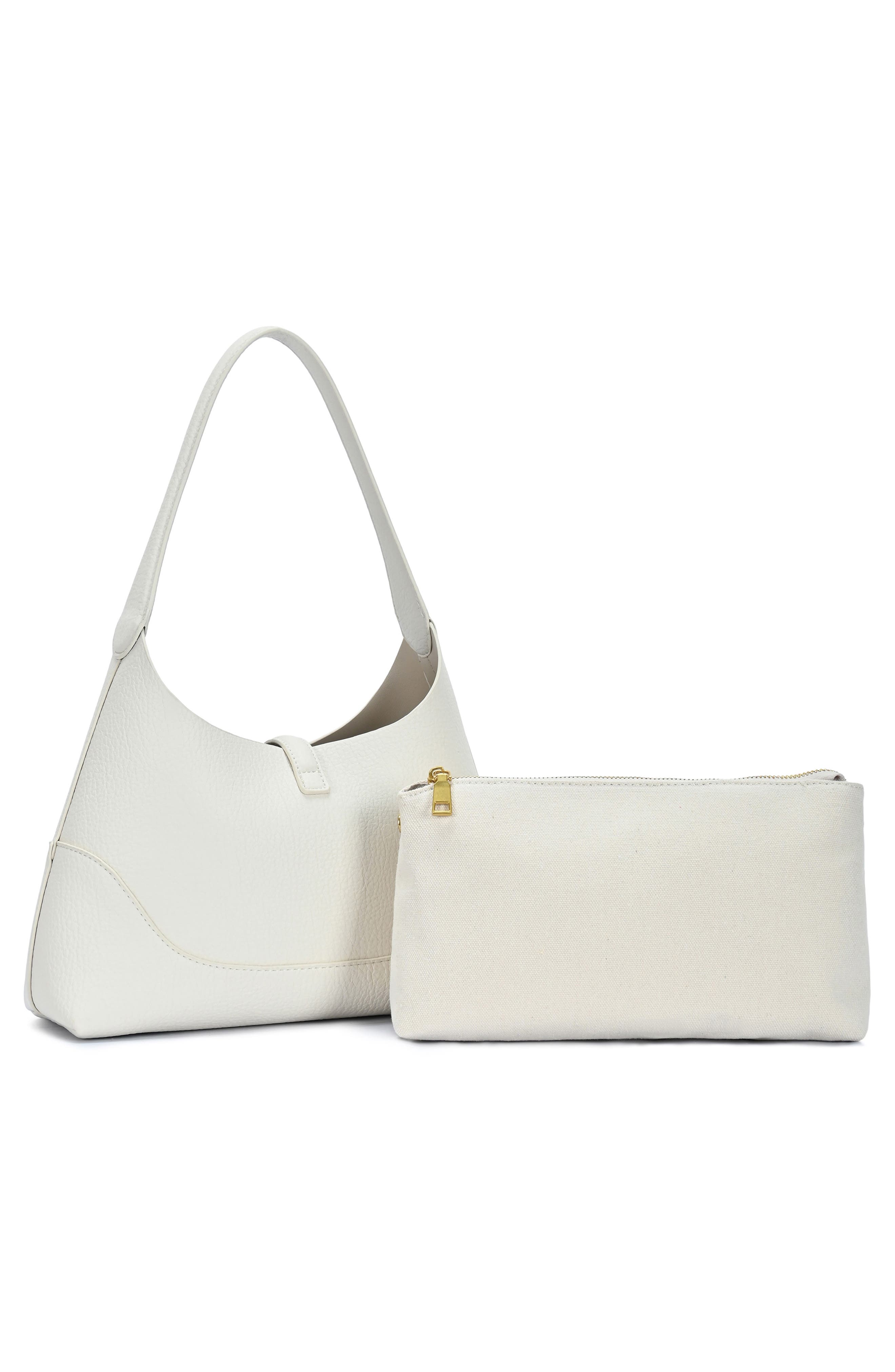 Miztique Buckle Shoulder Bag, Alternate, color, Bone