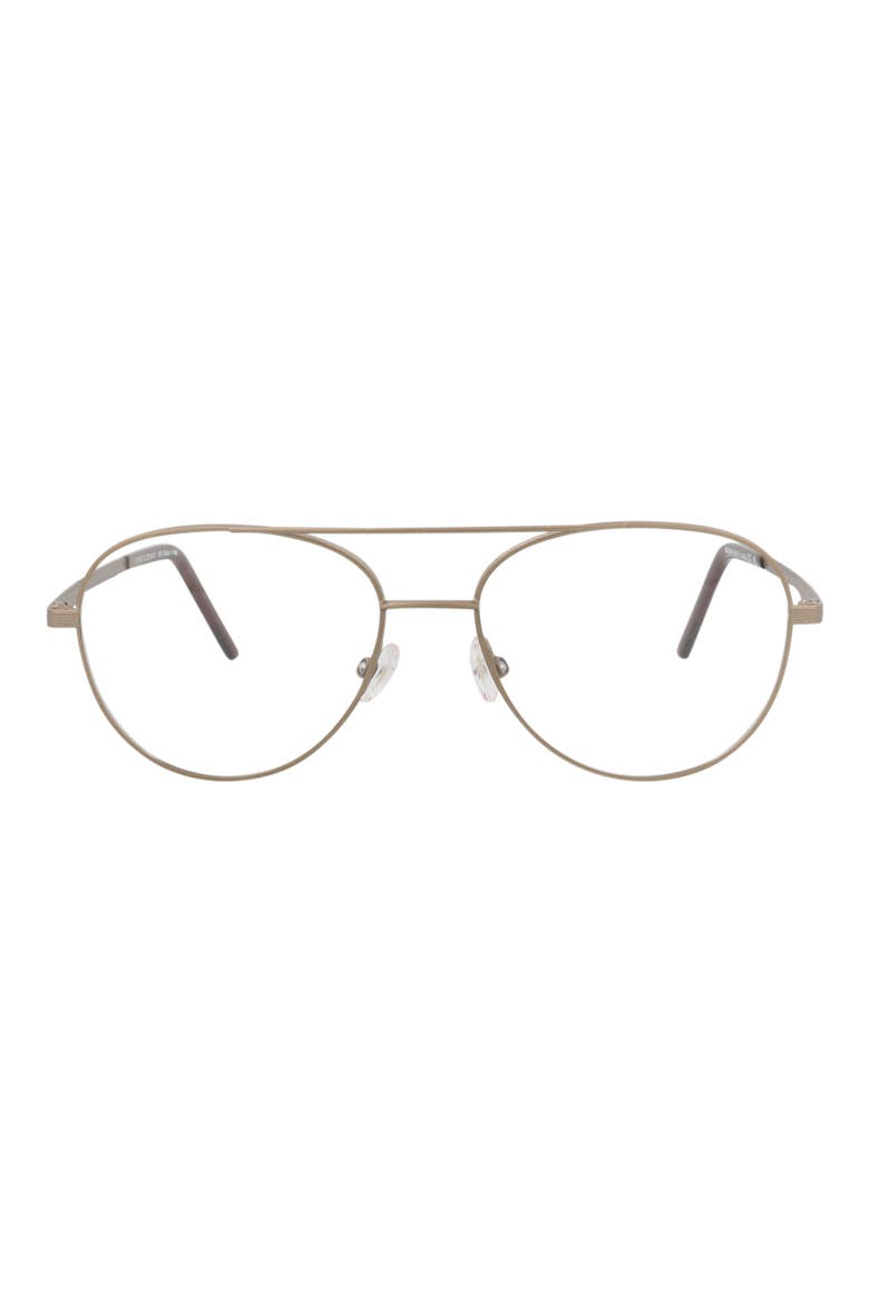 Core Optical 55mm Aviator Reading Glasses, Main, color, SAND SAND TRANSPARENT