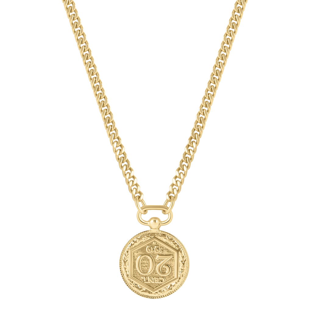 ELECTRIC PICKS ELECTRIC PICKS ASTOR VINTAGE COIN NECKLACE