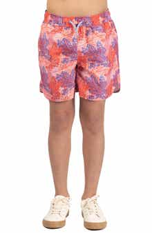 TailorByrd Kids' Leaves Print Swim Trunks