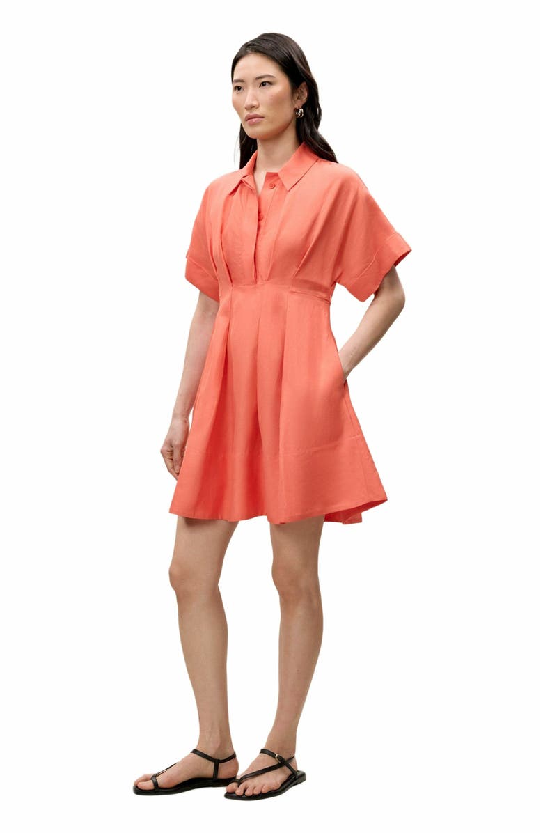 Rebecca Taylor Lena Shine Dress, Alternate, color, Coral