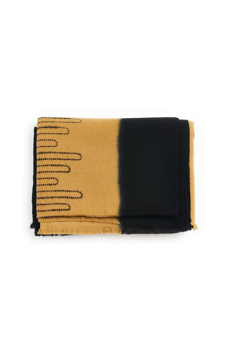 Handwoven Myrtle Drift Merino Throw, Main, color, Topaz Brown
