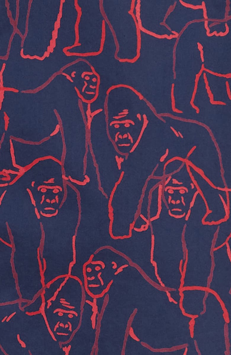 Bonobos Riviera Slim Fit Gorilla Print Sport Shirt, Alternate, color, 