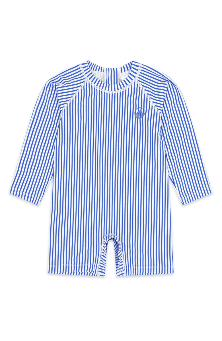 Feather 4 Arrow Kids' Cali Long Sleeve UPF 50+ One-Piece Rashguard Swimsuit, Main, color, Marina Blue