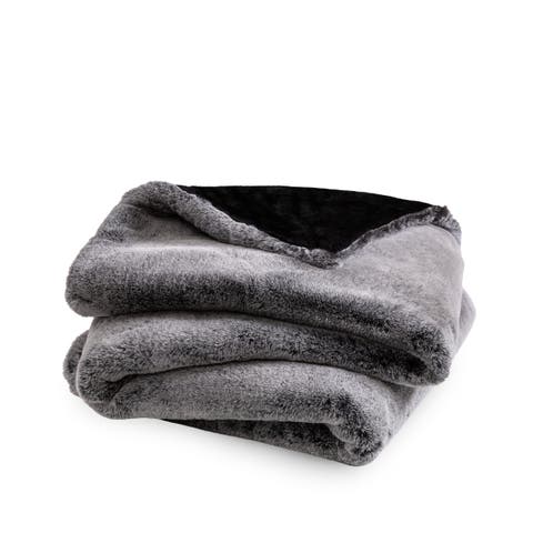 Faux Fur Throw  Blanket