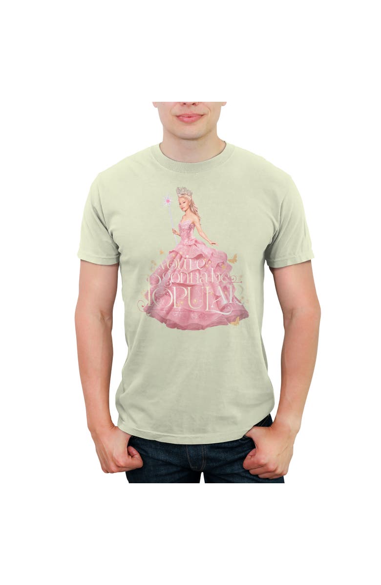 Wicked Men's Wicked Glinda You're Gonna Be Popular Graphic T-Shirt, Main, color, Beige