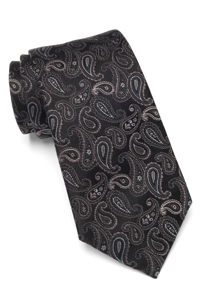Duchamp Paisley Silk Tie, Main, color,