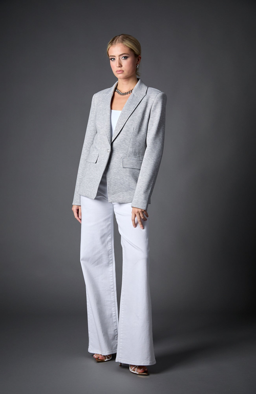 Blue Revival Helen Blazer In Heather Cement
