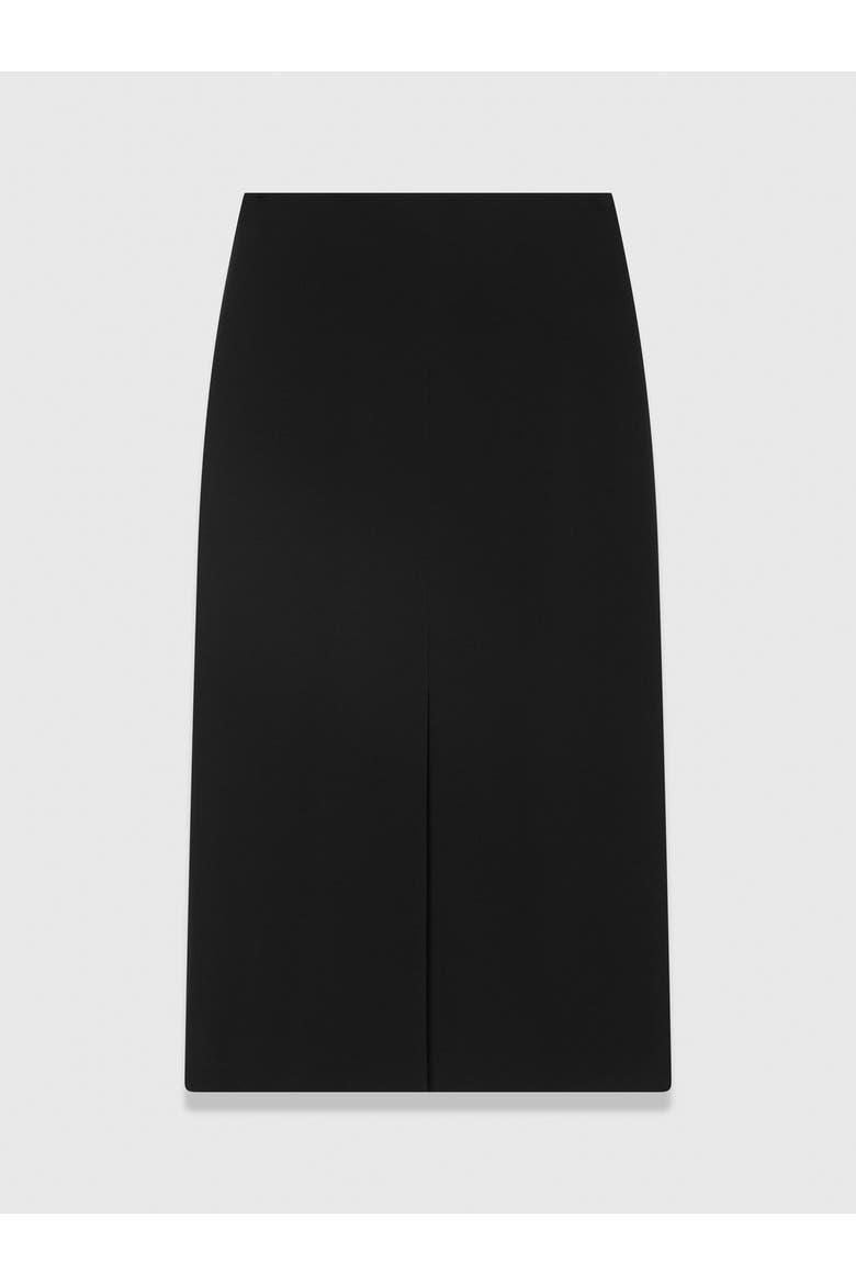 Oliena Crepe Pencil Skirt, Alternate, color, Black