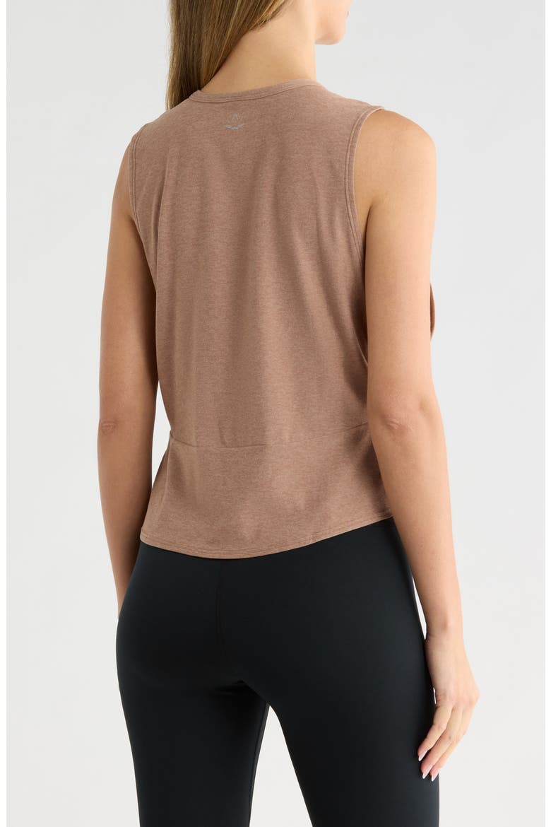Featherweight Side Twist Tank, Alternate, color, DESERT SAND HEATHER