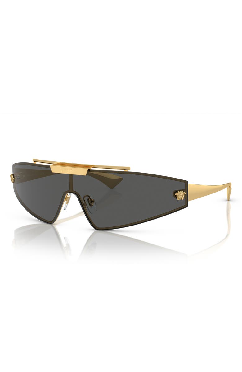 Versace Infinite Greca Shield Sunglasses, Alternate, color, 