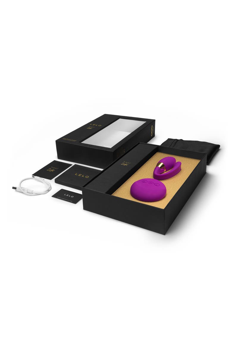 Tiani 24K Duo Vibrating Couples Massager, Alternate, color, DEEP ROSE