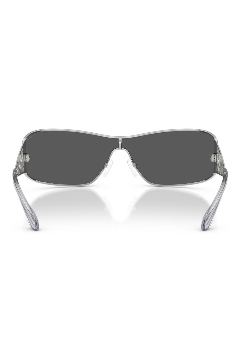Melbourne 143mm Shield Sunglasses, Alternate, color, SILVER / GREY