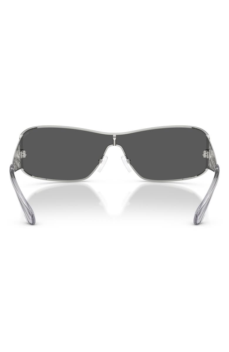 Michael Kors Melbourne 143mm Shield Sunglasses, Alternate, color, Silver / Grey