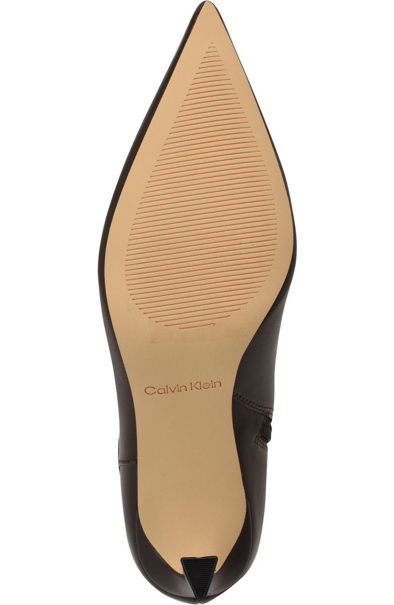 Calvin Klein Alenna Pointed Toe Bootie, Alternate, color, Brown