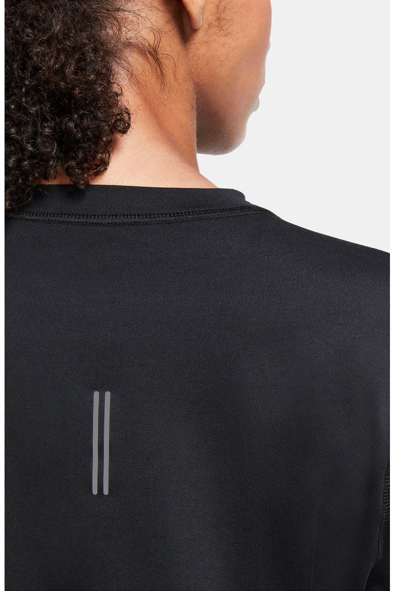 Element Dri-FIT Running T-Shirt, Alternate, color, BLACK/ REFLECTIVE SILVER