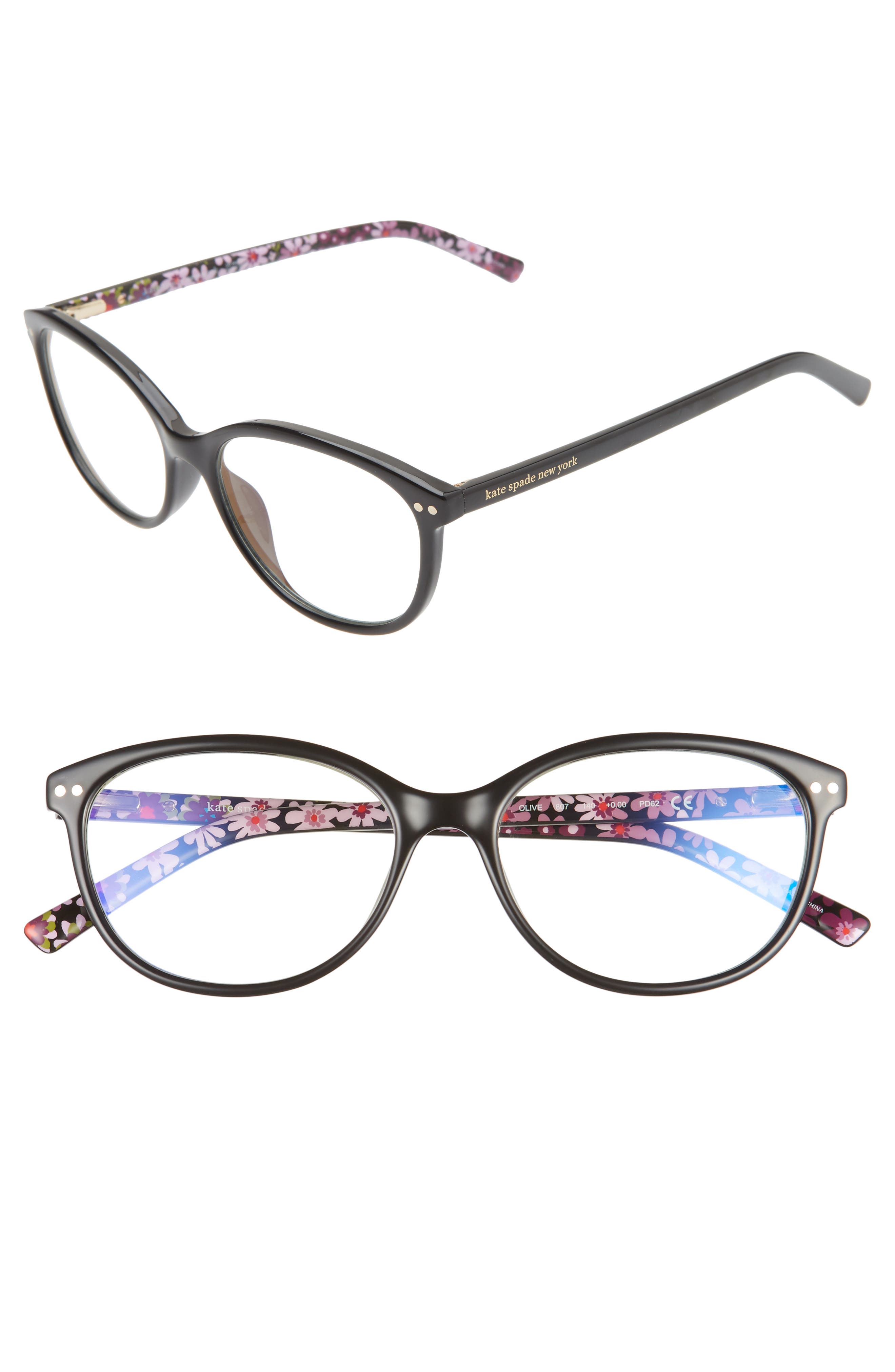 olive 53mm reading glasses