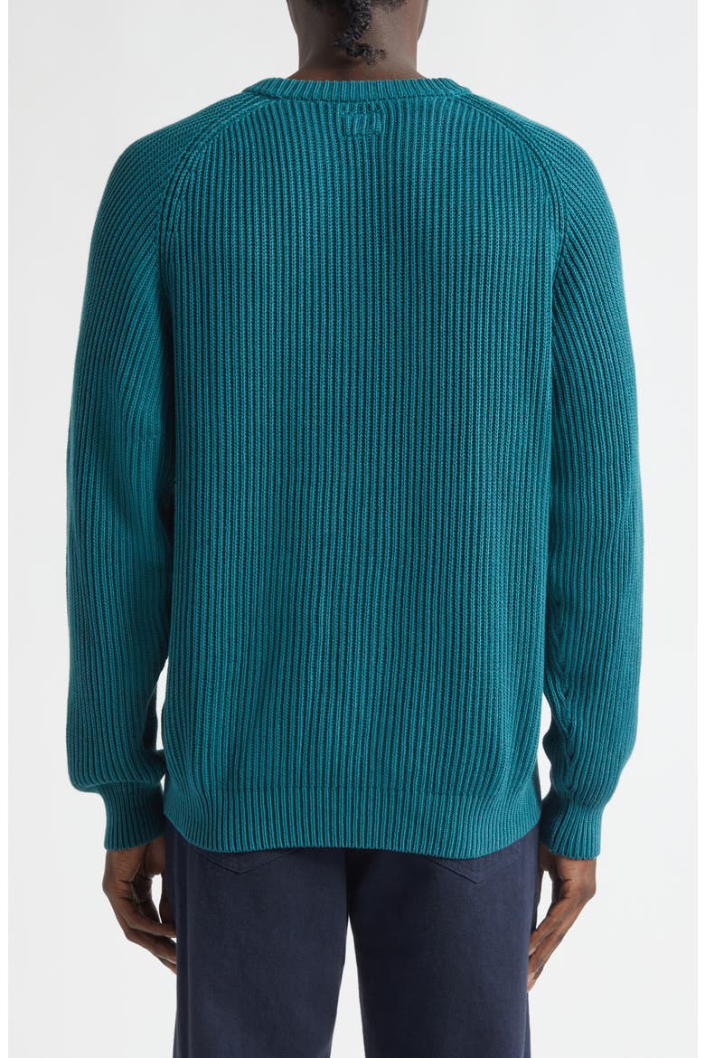 Shaker Stitch Sweater, Alternate, color, DEEP TEAL
