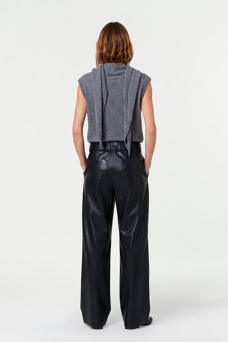 Willa Sleeveless Cardigan, Alternate, color, Charcoal
