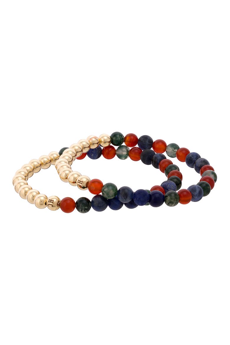 N77 Detox Set of 2 Healer's Bracelets, Alternate, color, YELLOW GOLD
