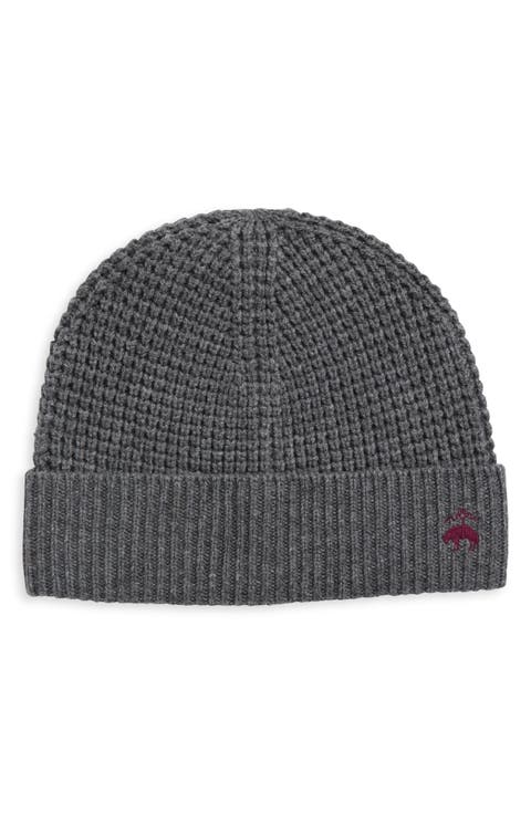 Wool & Cashmere Waffle Knit Beanie