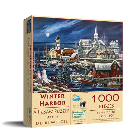 Winter Harbor 1000 piece Jigsaw Puzzle for Adults