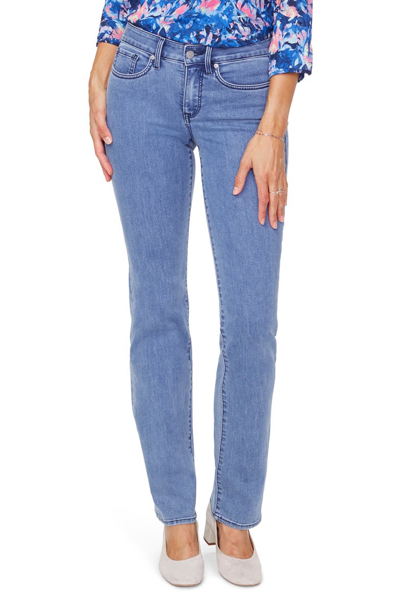 Marilyn High Waist Cool Embrace Straight Leg Jeans, Main, color, DELRAY