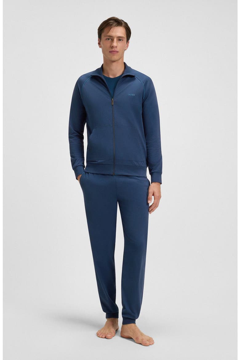 Mix Match Stretch Cotton Lounge Pants, Alternate, color, OPEN BLUE