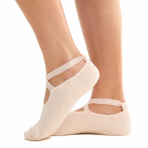 Pink Ballet Grip Socks