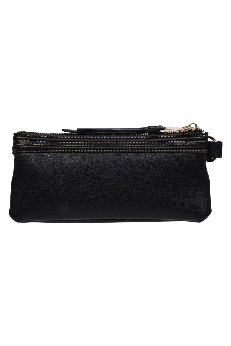 Horseshoe Wristlet, Alternate, color, BLACK