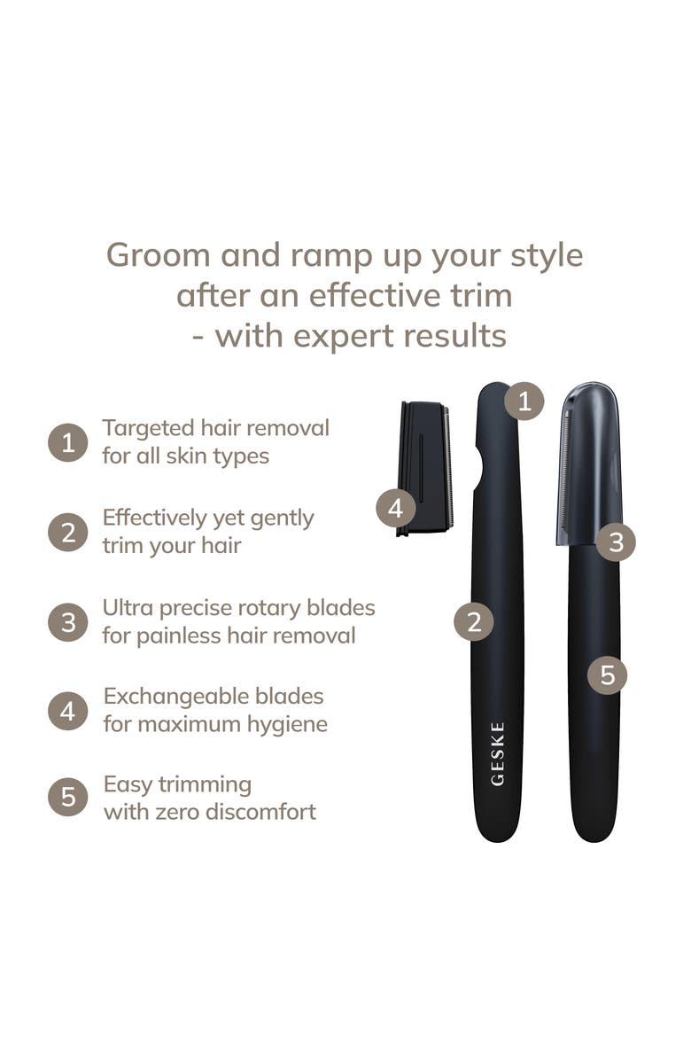 GESKE SmartAppGuided Precision Trimmer | 4 in 1, Alternate, color, Black