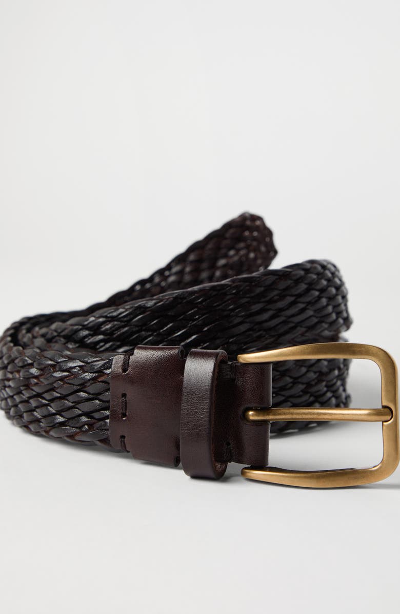 Brunello Cucinelli Calfskin belt, Alternate, color, 