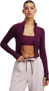 COTTON ON BODY Women's Active Ultra Soft Contour Long Sleeve Zip Through