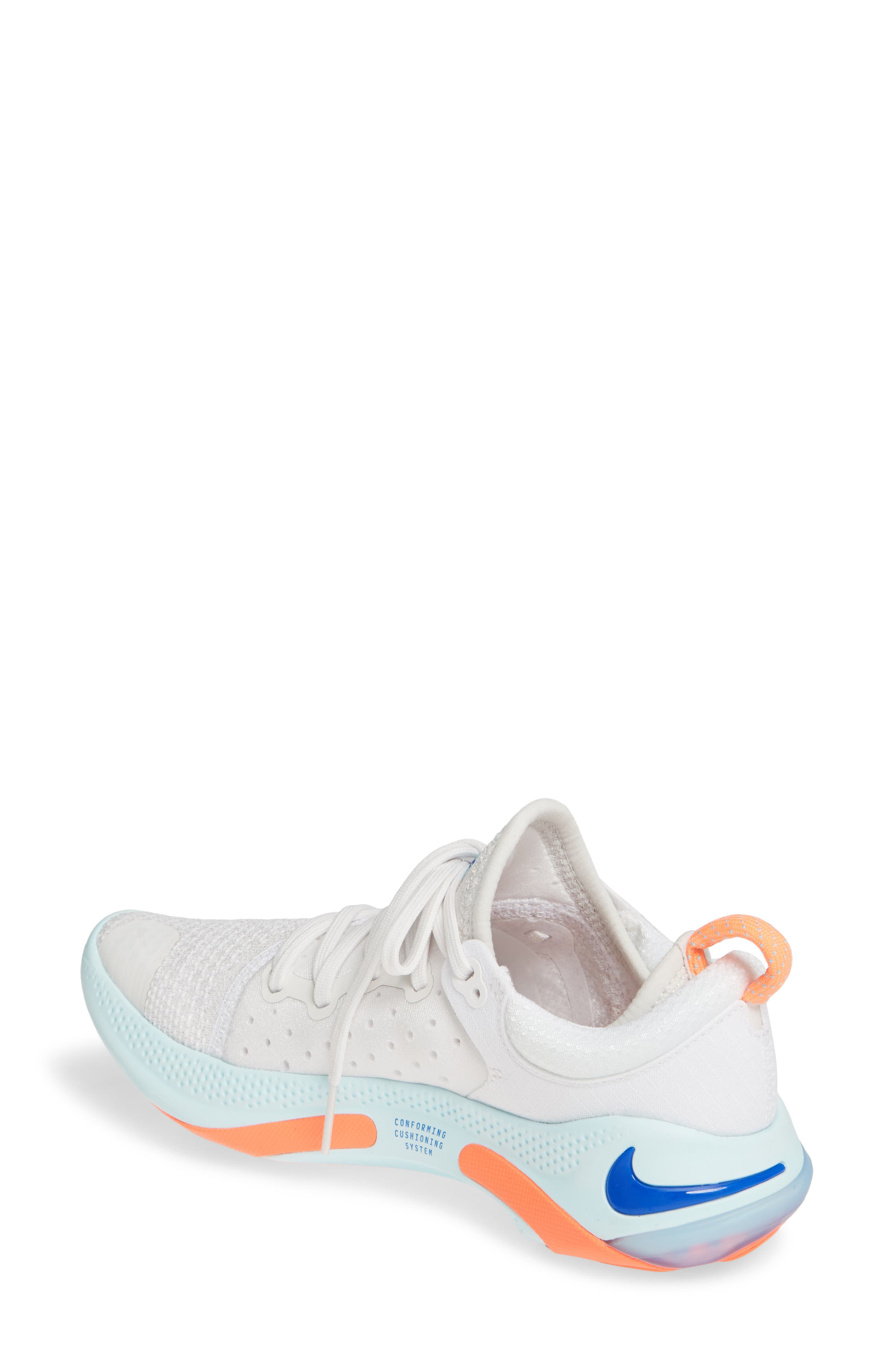 Joyride Run Flyknit Running Shoe, Alternate, color, WHITE/ RACER BLUE/ PLATINUM
