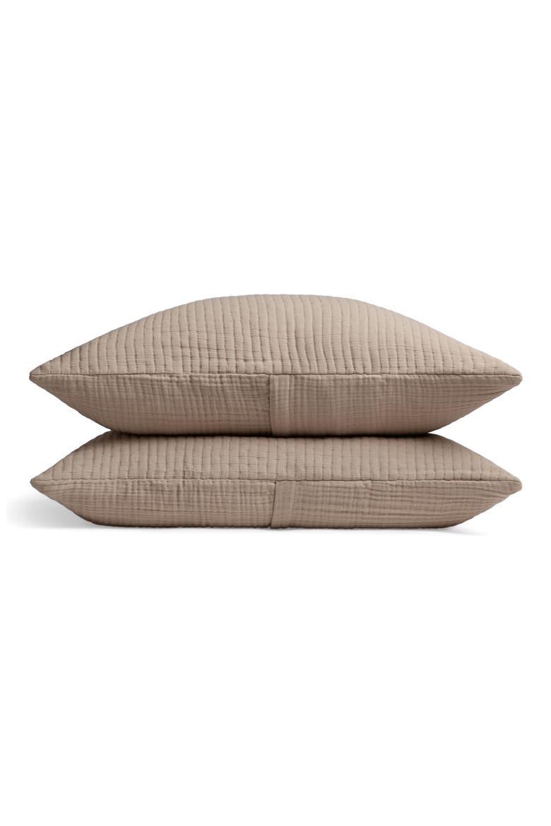 Air Organic Cotton Sham Set (Nordstrom Exclusive), Main, color, BISQUE