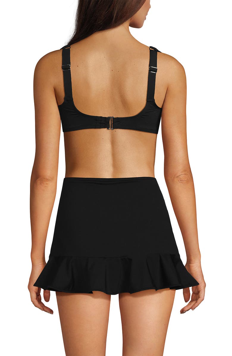 Lands' End Rectangular Wire Bikini Top, Alternate, color, Black
