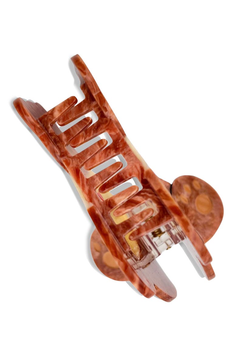 New York Teddy Bear Hair Claw Clip, Alternate, color, BROWN