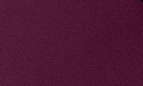 Xscape Evenings Off The Shoulder Ruffle Scuba Crepe Gown In Burgundy