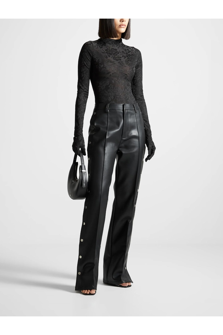 Ivy Jacquard Bodysuit with Gloves, Main, color, Black