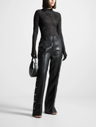 Manière De Voir Ivy Jacquard Bodysuit with Gloves