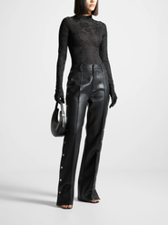 Manière De Voir Ivy Jacquard Bodysuit with Gloves