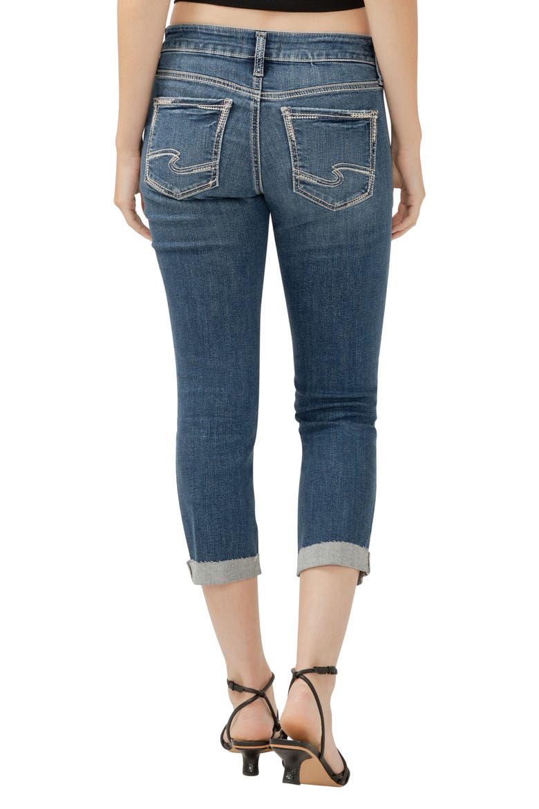 Britt Low Rise Capri Jeans, Alternate, color, INDIGO