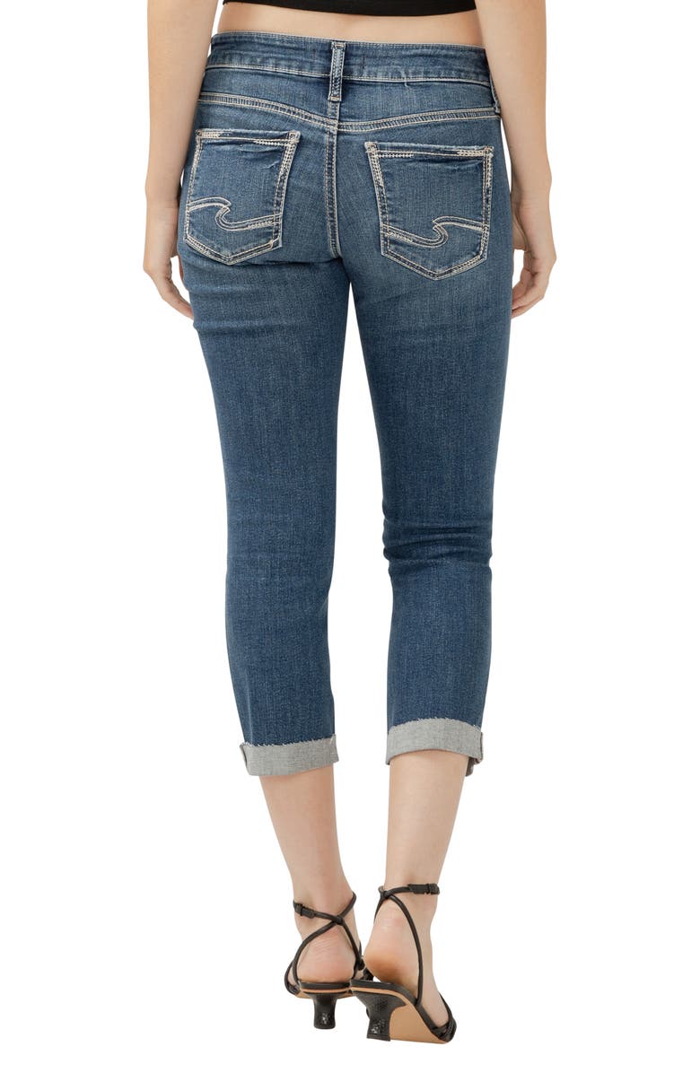 Silver Jeans Co. Britt Low Rise Capri Jeans, Alternate, color, Indigo