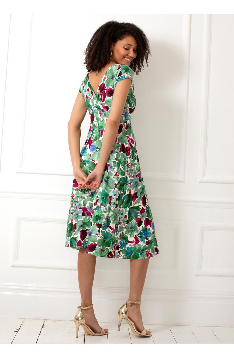 Alie Street London Sara Midi Dress, Alternate, color, Paradise Green