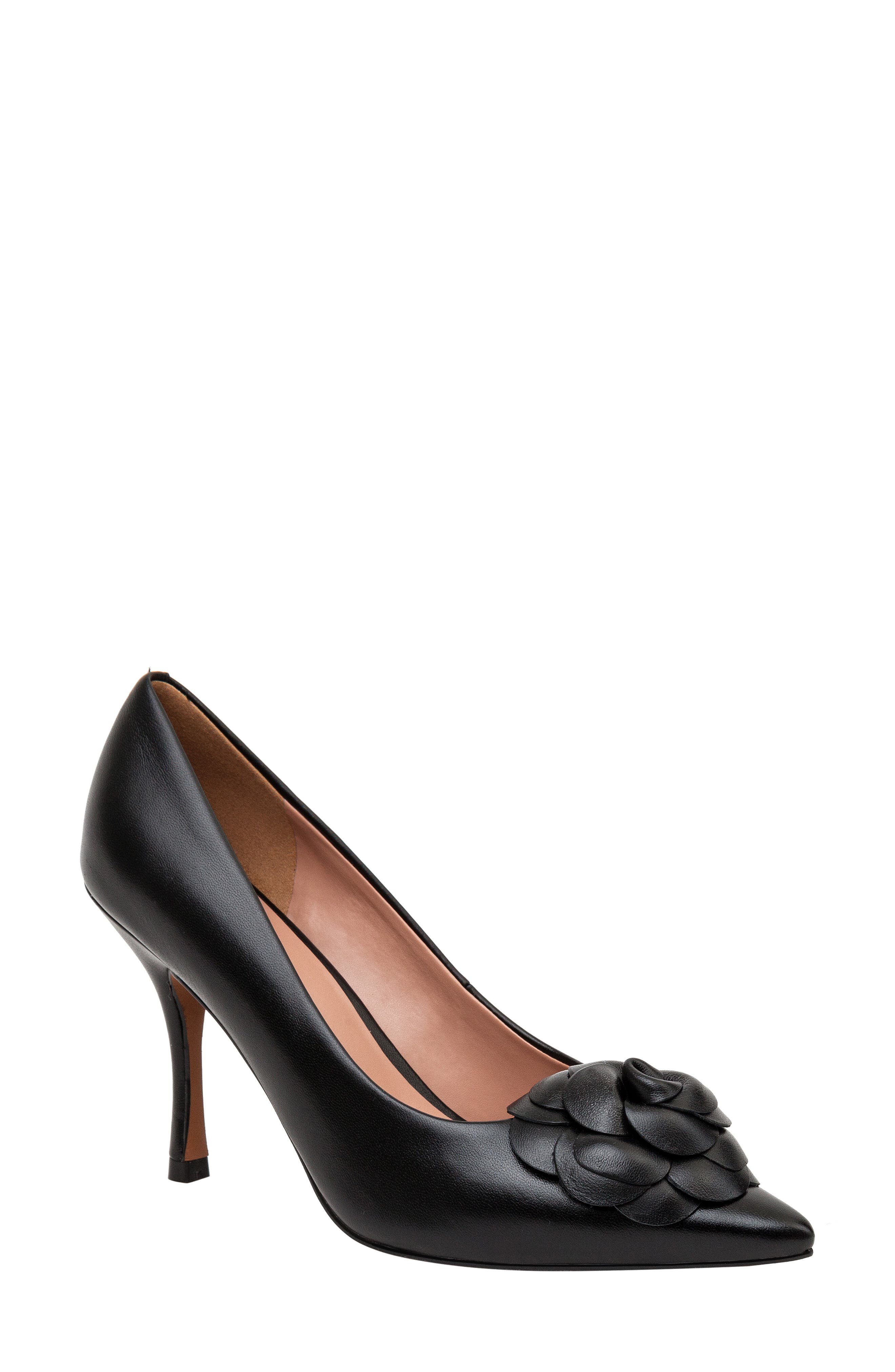 Linea Paolo Primrose Pointed Toe Pump, Main, color, Black
