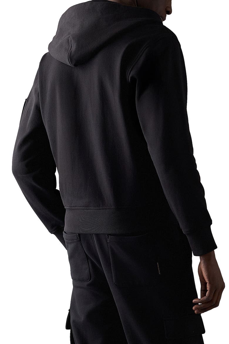 Hartsfield Cotton Zip Hoodie, Alternate, color, BLACK