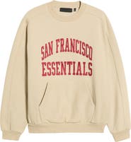 Fear of God Essentials San Francisco 49ers 90s Relaxed Crewneck Sweatshirt